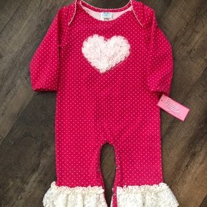 Peaches n Cream: Valentine's Day Romper